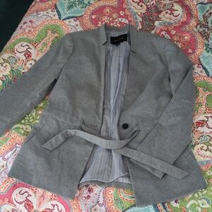 Banana Republic Gray Belted Trench Coat